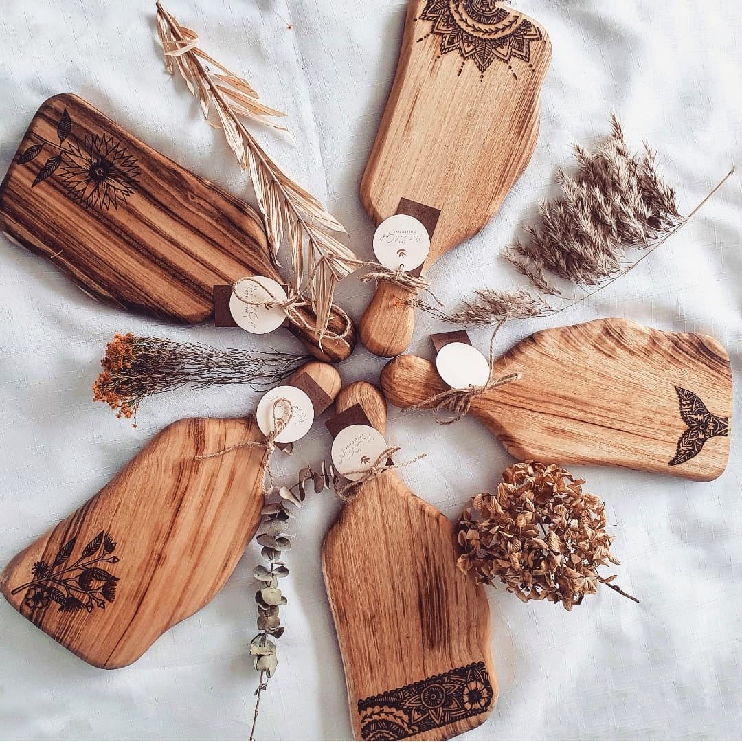 Hand-made Wooden Paddle Board (Organic)-The Natural Gift Collective-Aggie Global Australia