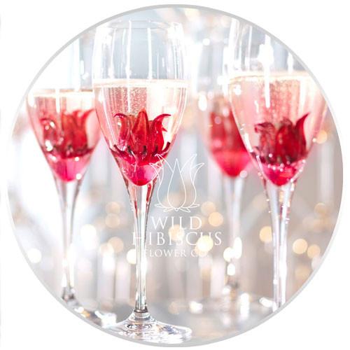 Wild Hibiscus Flowers in Syrup (Garnish)-Lee&#39;s Bush Foods and Edible Flowers-Aggie Global Australia